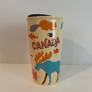 Starbucks Canada Ceramic Travel Mug Tumbler 12oz.